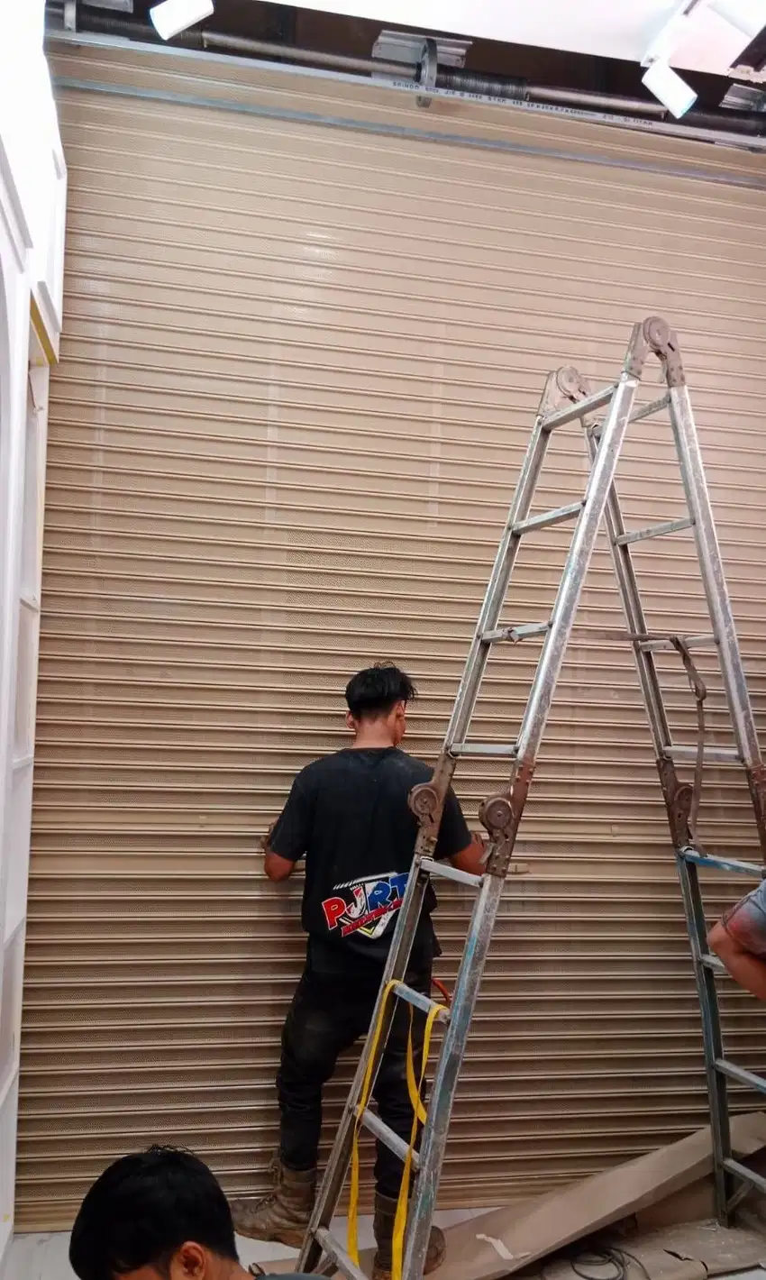 Rolling Door one sheet, perforate, grille, pasang service bandung