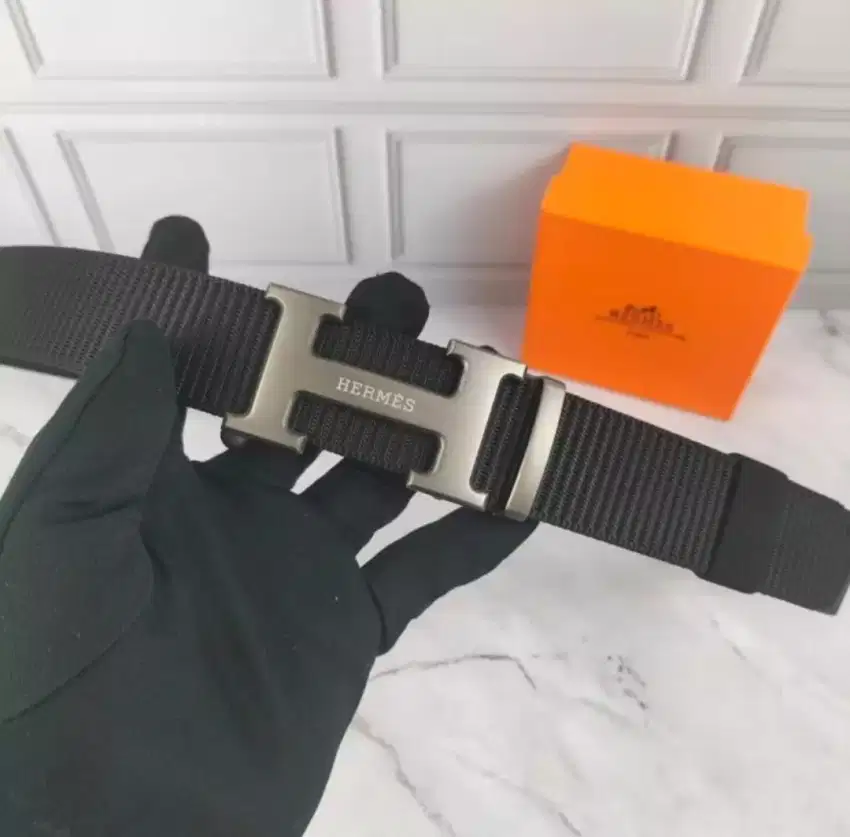 BELT Hermes Men Belt Ikat Pinggang Fullset Box