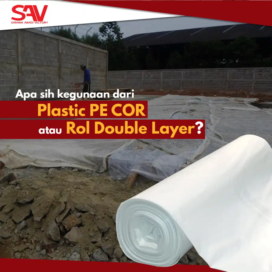 Plastik Cor ( plastik PE Cor / Rol Double Layer ) plastik lembaran