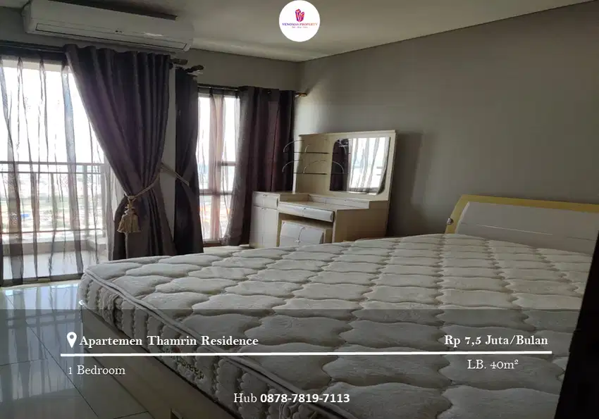Disewakan Apartement Thamrin Residence 1BR Full Furnished