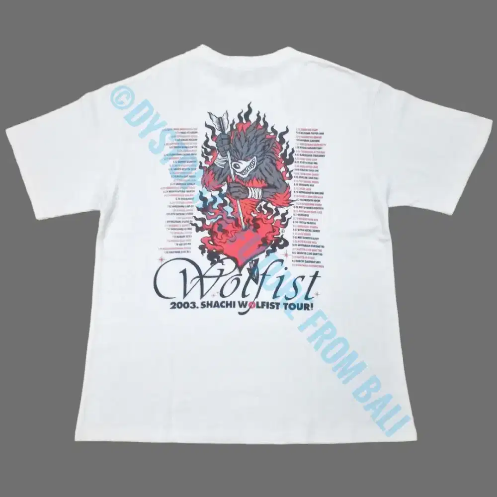 Rare Vintage T-shirt Band Shachi - Wolfist Tour 2003