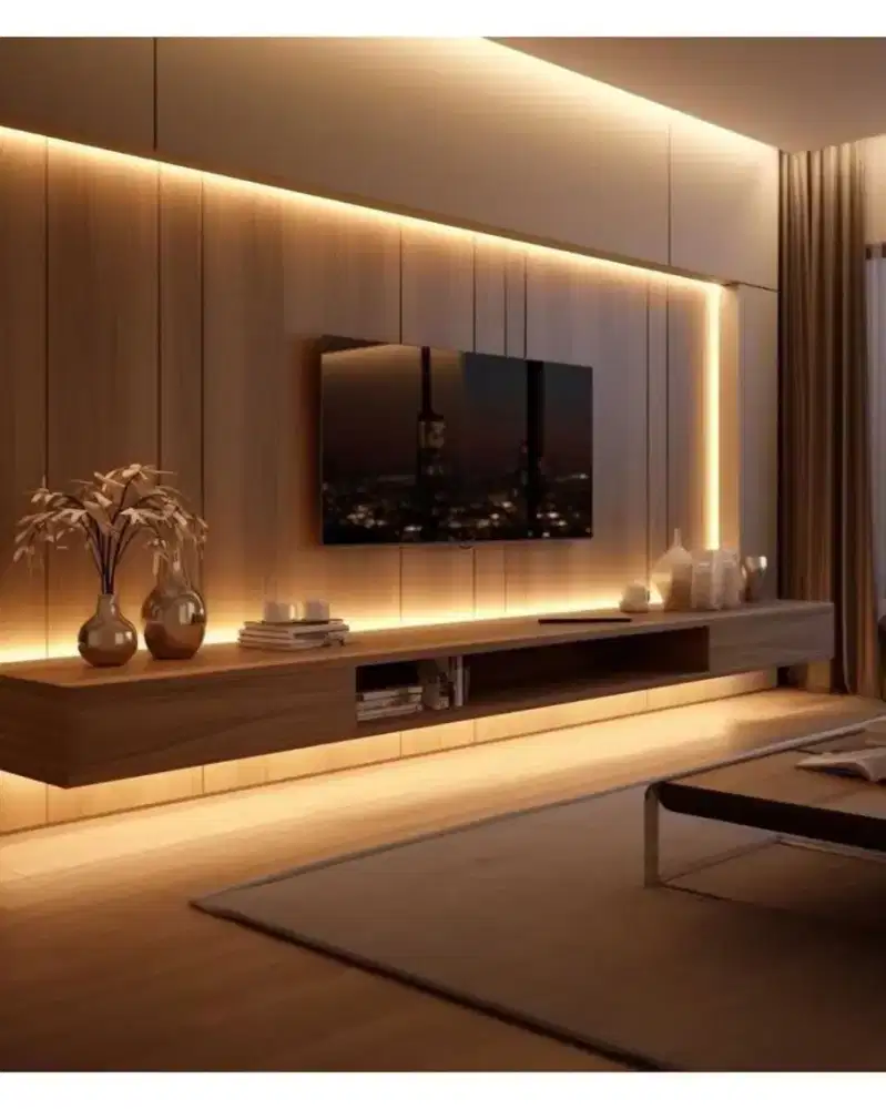 Interior Kitchen Set, Backdroop Tv Minimalis dan Furniture lainnya