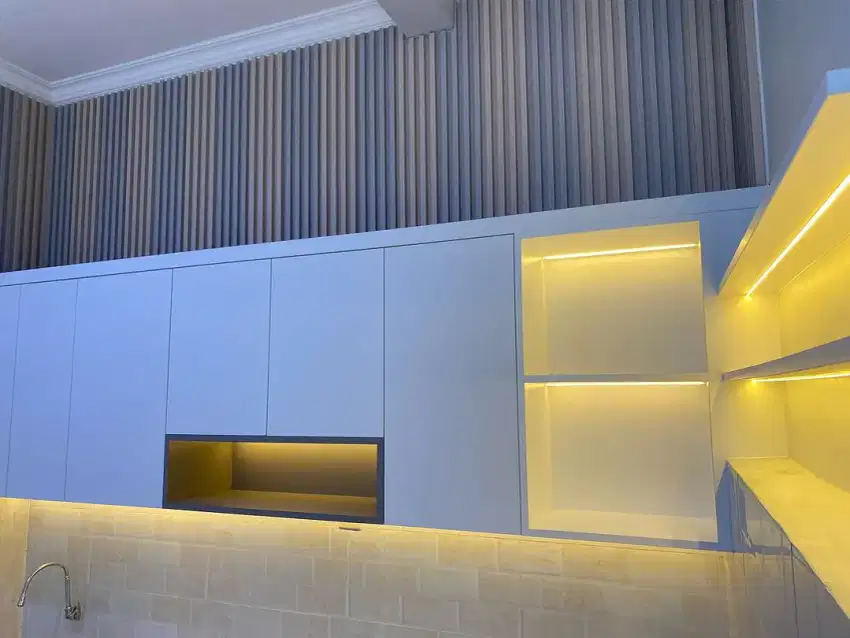 Interior furniture kitchen set, Backdroop Tv,kamar set Minimalis murah