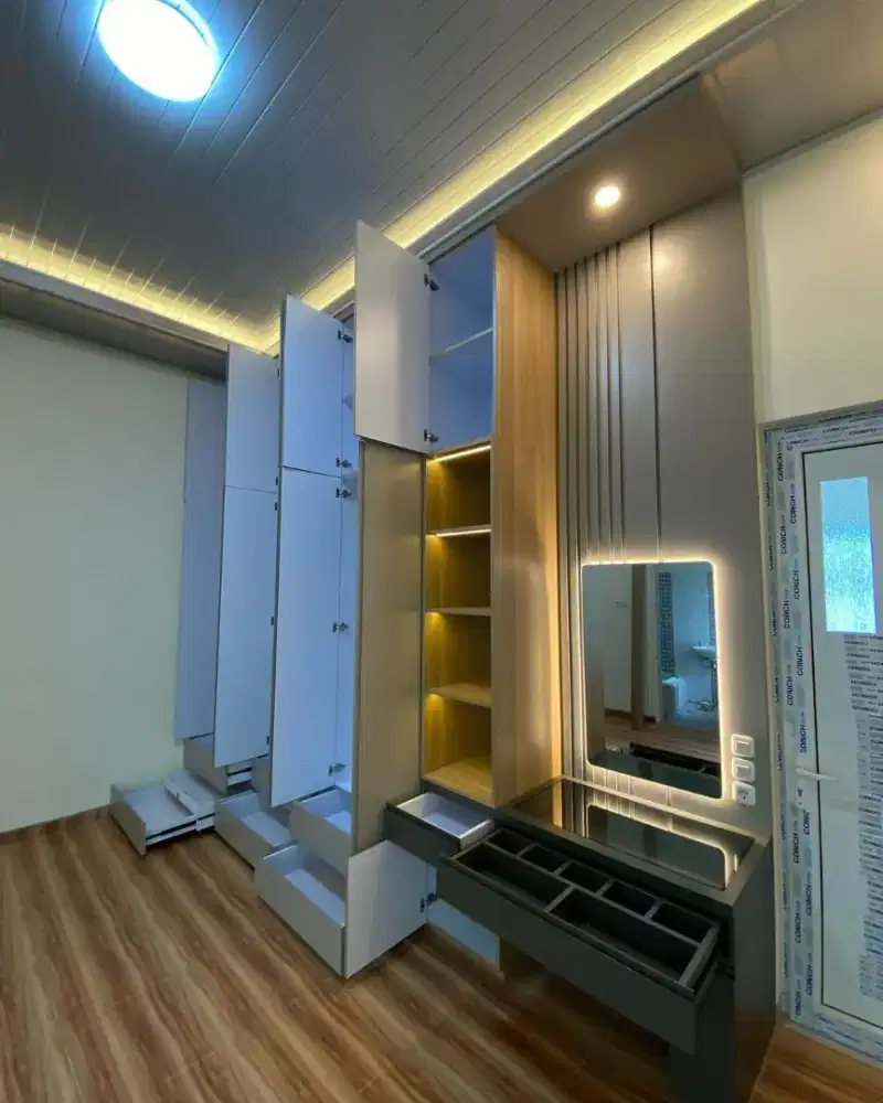 Interior Kitchen Set, Kamar set Minimalis hpl