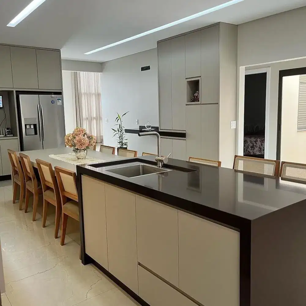 Interior furniture kitchen set, Backdroop Tv,kamar set Minimalis murah