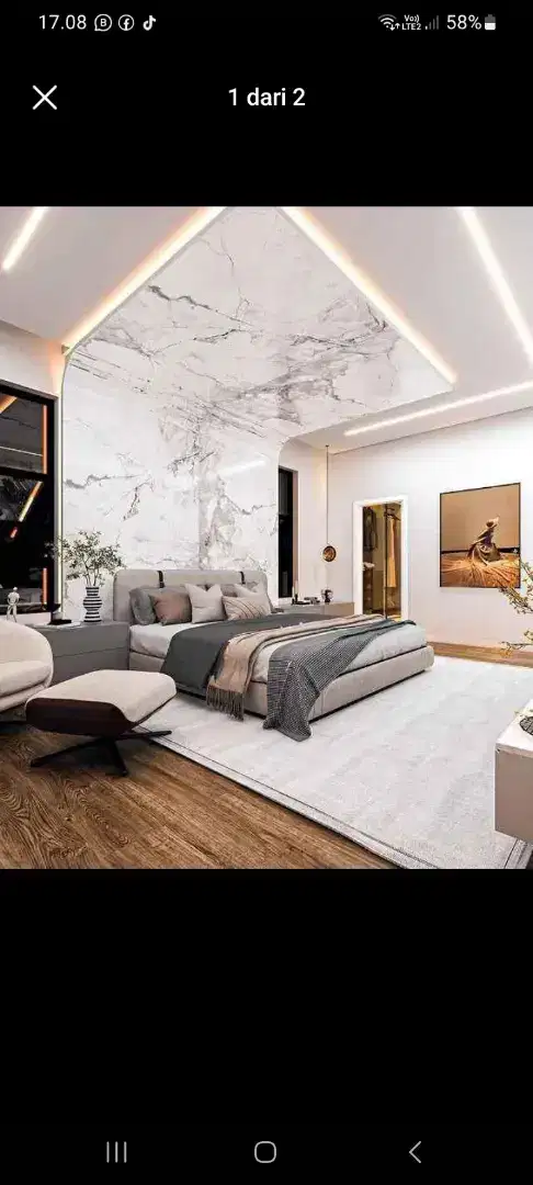 Interior furniture kitchen set, Backdroop Tv,kamar set Minimalis murah