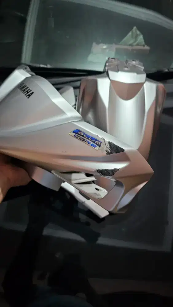 BODY BATOK ORIGINAL YAMAHA MIO GEAR SILVER PERAK