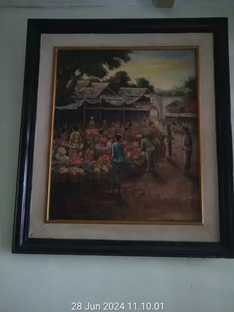 Lukisan pallet Pasar Kembang