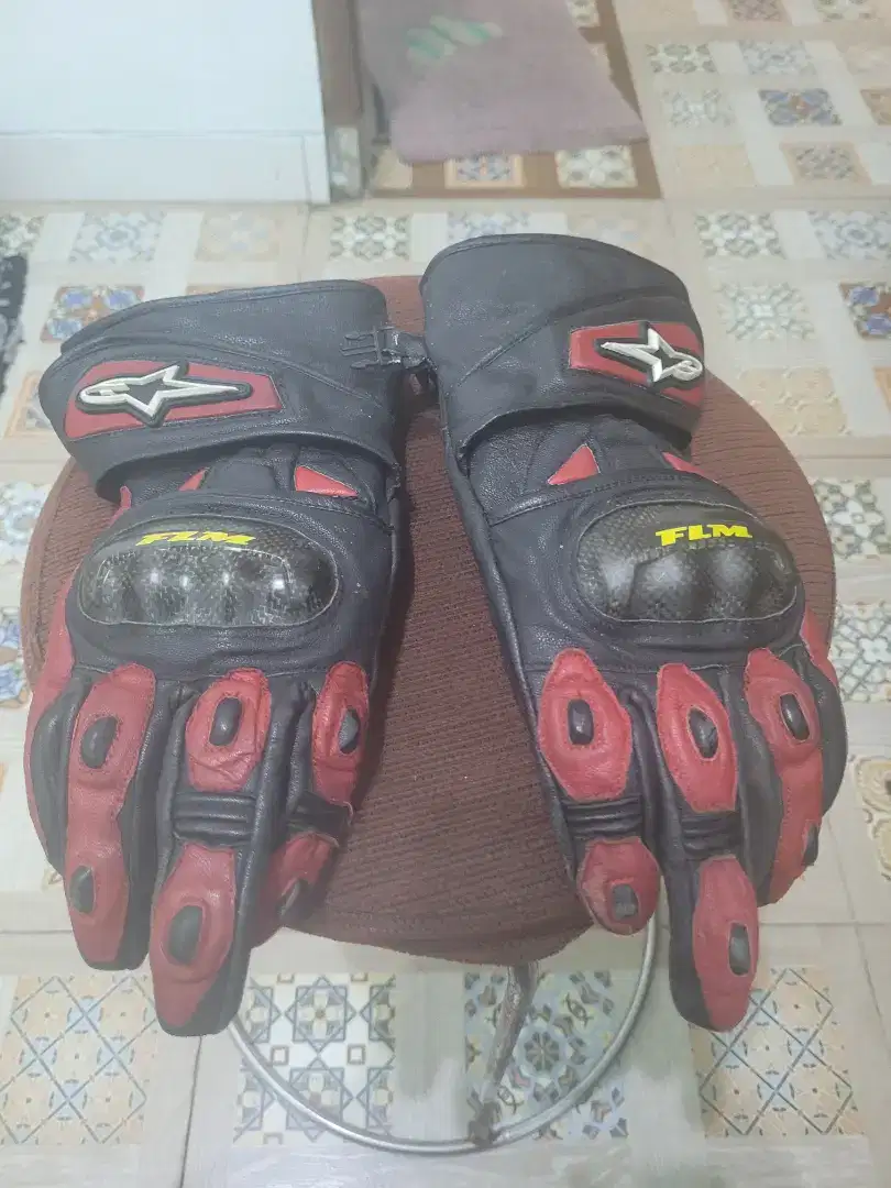 Sarung tangan motor full kulit alpinestar