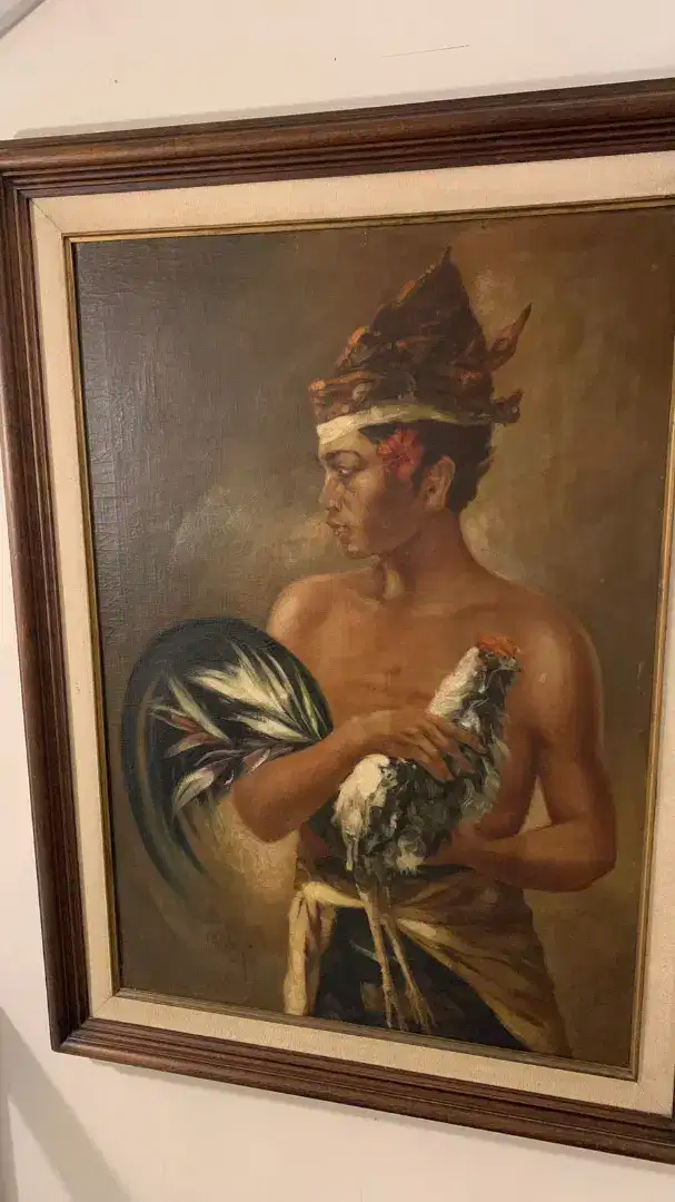 NEGO Koleksi Pribadi Lukisan Asli Pelukis HASIM Ukuran 68 x 96 Cm
