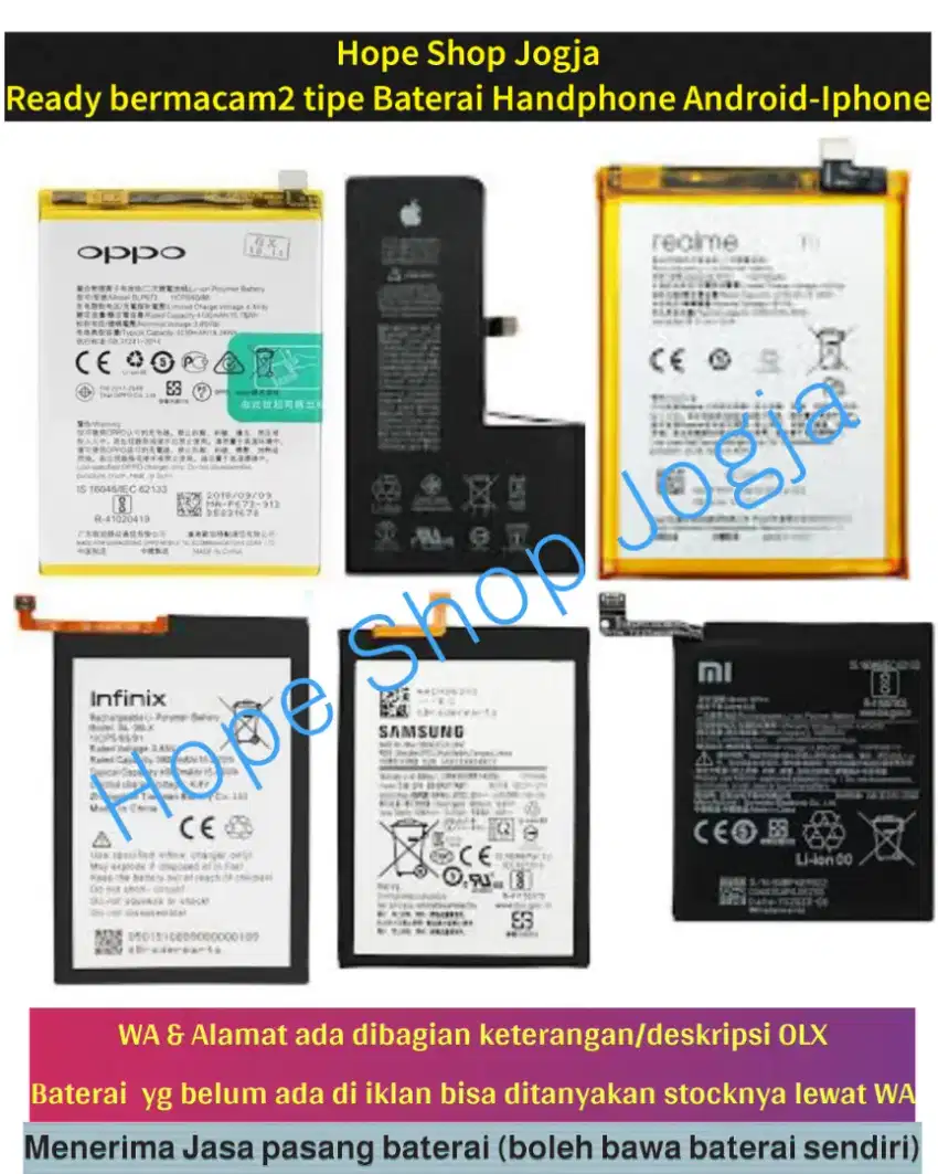 Baterai Samsung A30 A30s A50 A50s A51 (sudah+pasang)