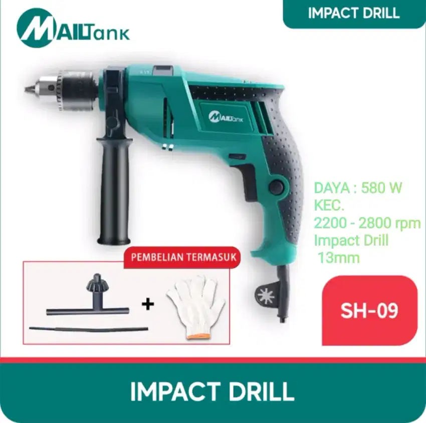 Bor Mailtank Impact Drill 13mm