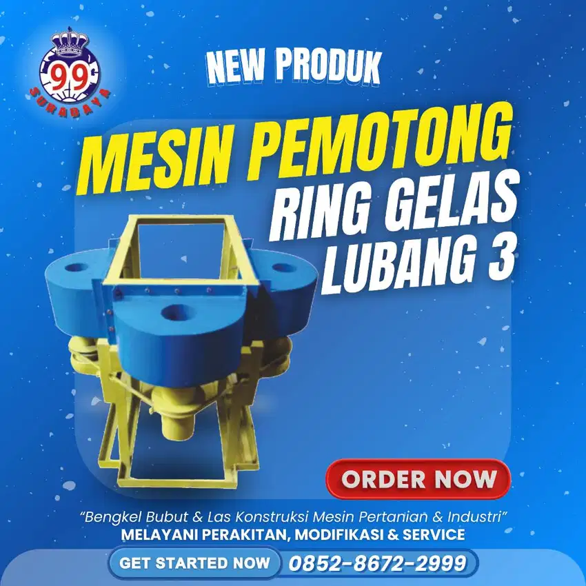 MESIN POTONG RING GELAS LUBANG 3