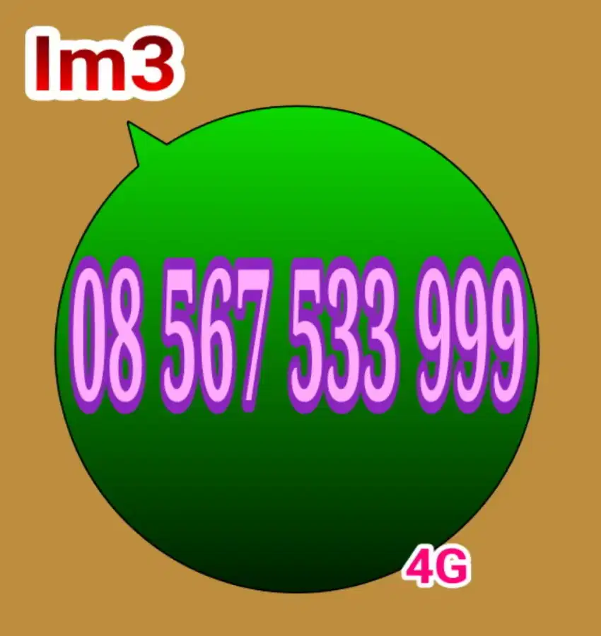 Perdana IM3 11digit mantap ujung triple 999