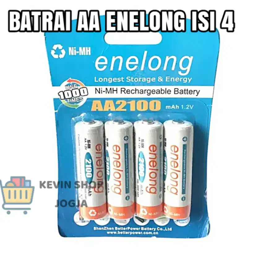 BATRAI AA ENELONG 2100mah 1.2V
Rechargeable (ISI 4BATRAI)