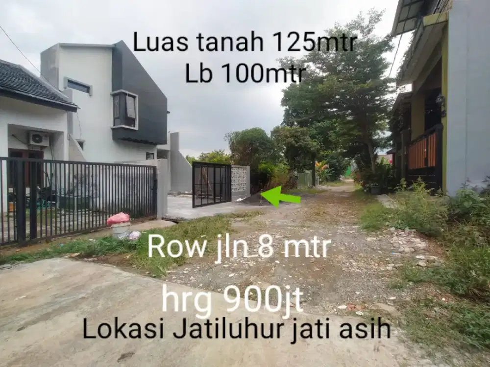 Rumah 125M³ Jatiluhur Jatiasih Row jln 8mtr
