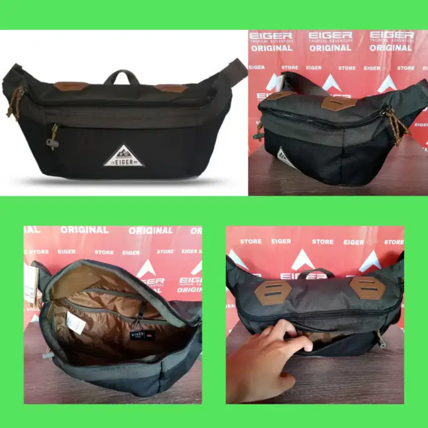 Tas Eiger Asli Original /Waist Sling Bag traveling, tas sepeda, kuliah