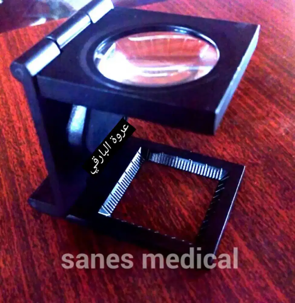 Kaca Pembesar Kain Linen Tester Lup SSM segi empat Persegi Loupe Lipat