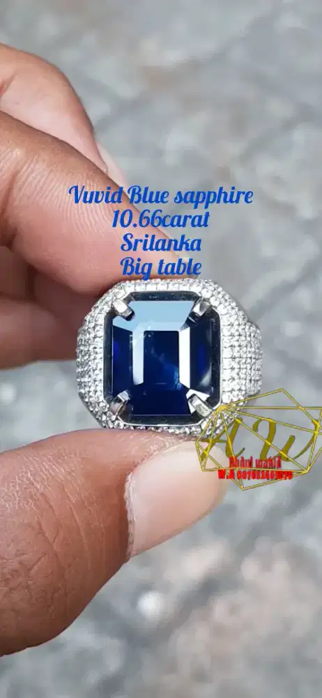 VIVID BLUE SAPPHIRE SRILANKA 10.66CARAT