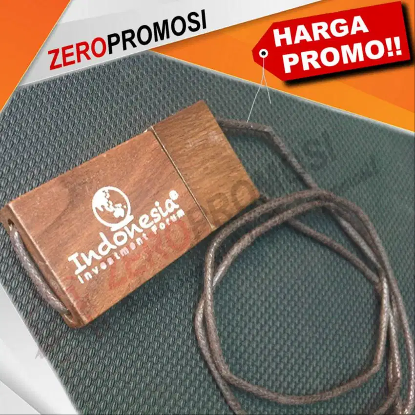 USB Flashdisk Kayu + Sablon FDWD03 (Wood Tali)