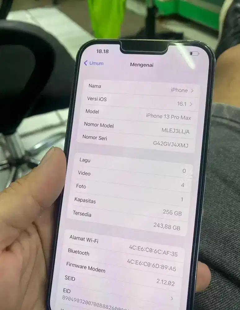 Lcd iphone 13 PRO MAX original (ibox) copotan bergaransi FREE pasang