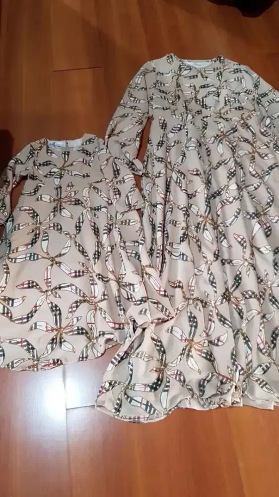 Couple Drees Gamis + Khimar ( Bunda & Anak)