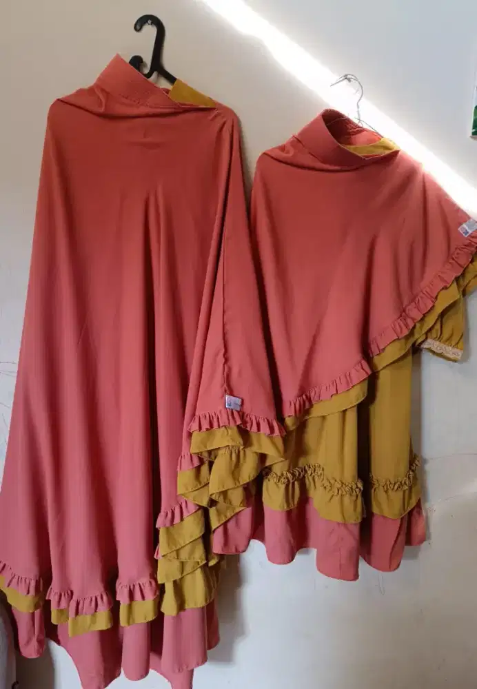 Couple Drees Gamis + Khimar ( Bunda & Anak )