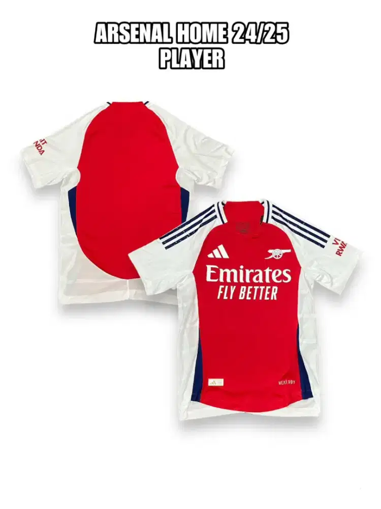 Jersey Bola Arsenal Home New Season 2024-2025