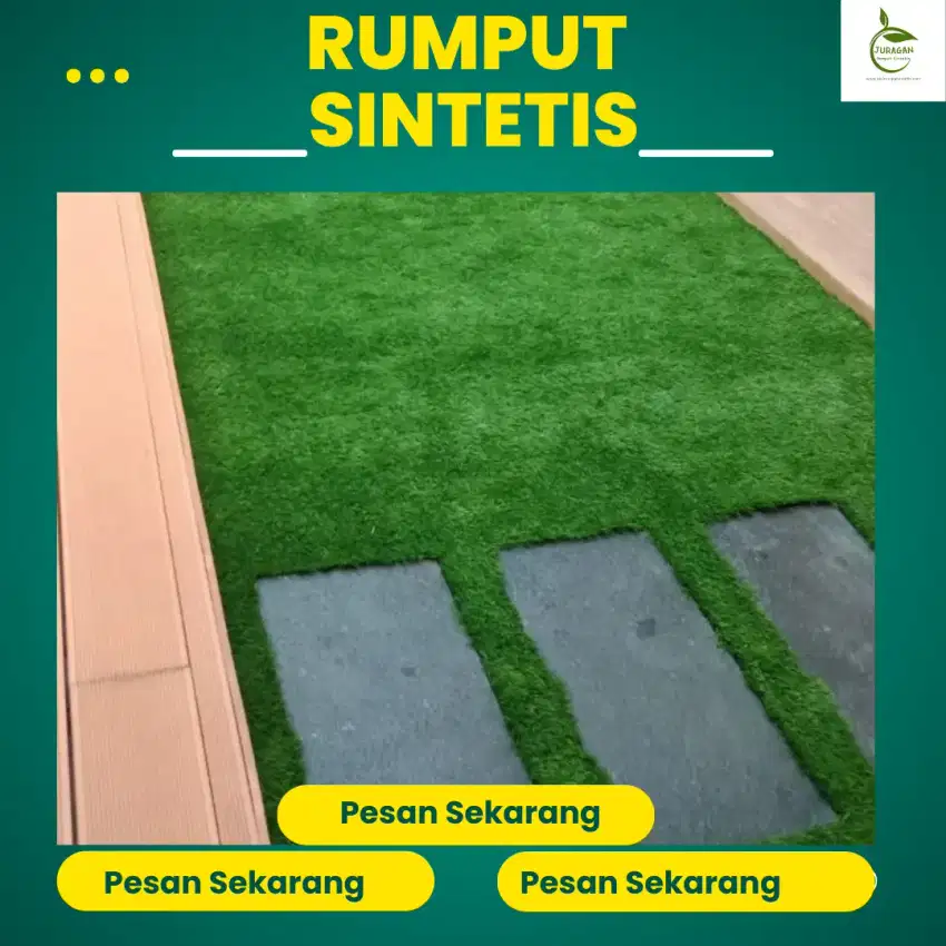 Rumput sintetis solusi dekorasi lahan cantik