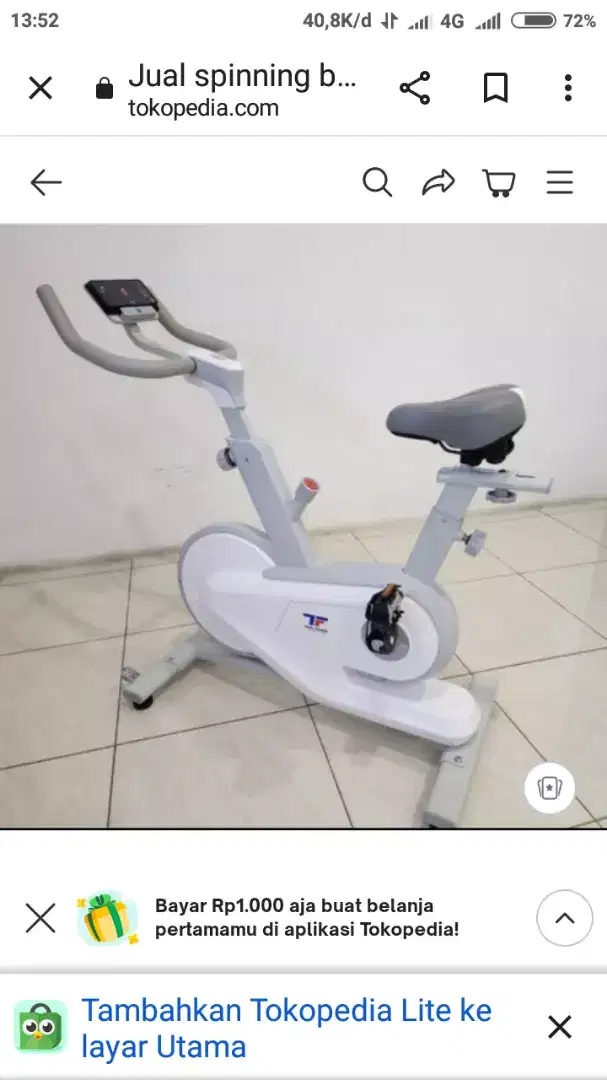 Alat fitness spinning bike tl 8300 new