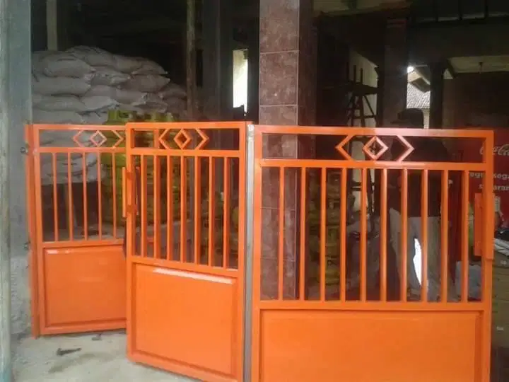 Pagar besi minimalis Las jati