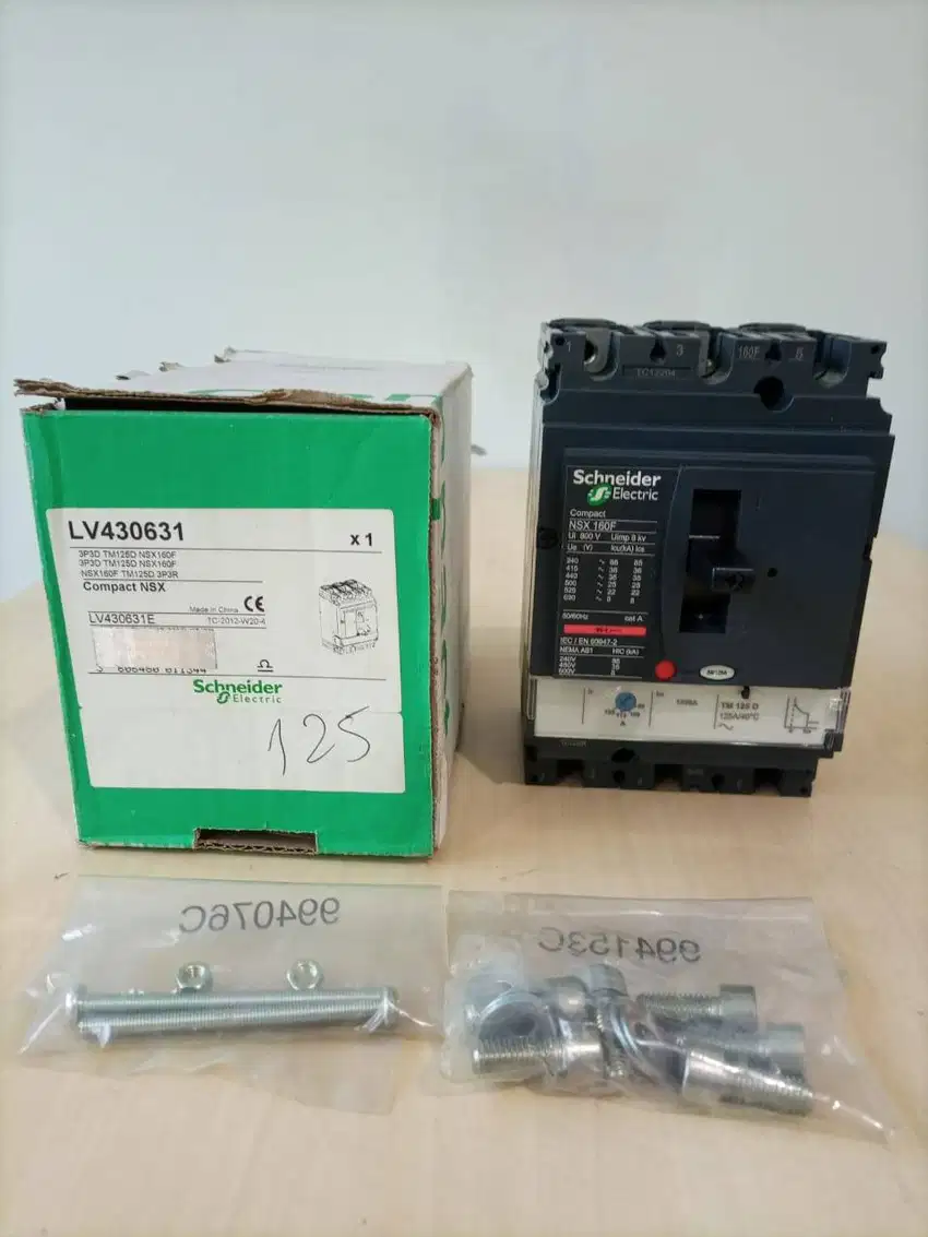 MCCB NSX 160F 3PHASE 125A LV430631 (36KA) SCHNEIDER/ NSX 125A 3P