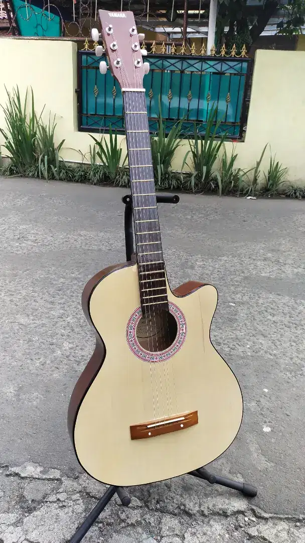 Gitar akuatik kondisi baru, akustik gitar natural