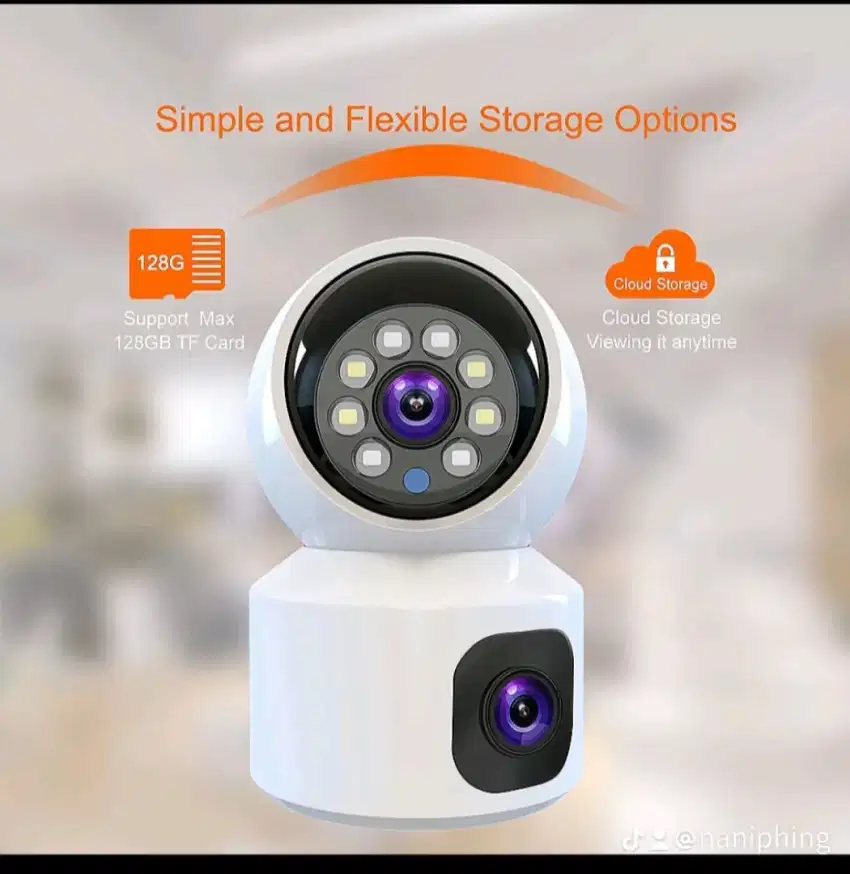 Camera cctv smart//wifi//wireless,//v380//duallens