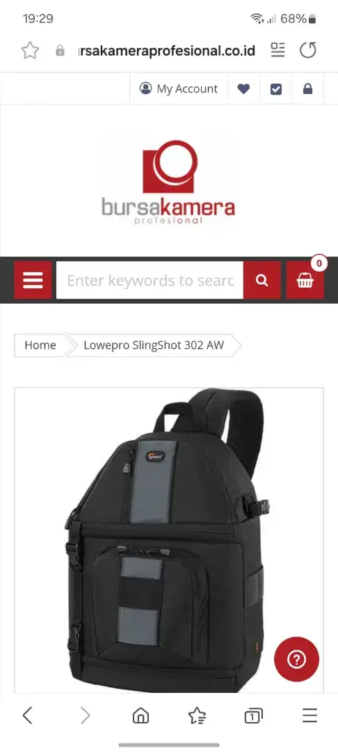 Tas Kamera Lowepro SlingShot 302 AW