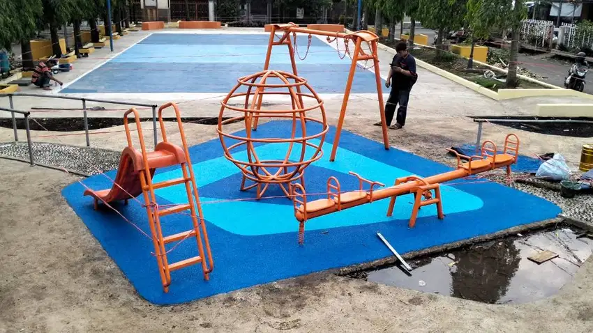 PEMBUATAN PLAYGROUND RUBBER EPDM