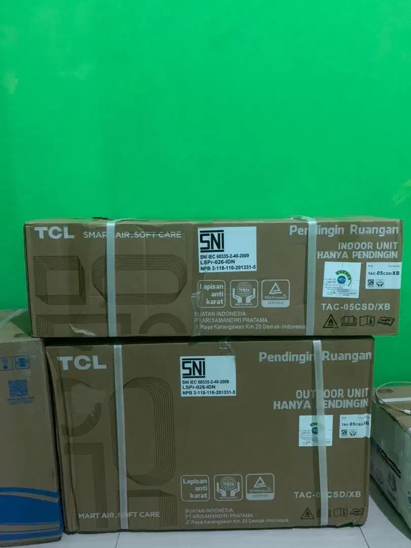 Ac TCL 1/2 Pk Lowwatt Unit Baru Garansi Resmi