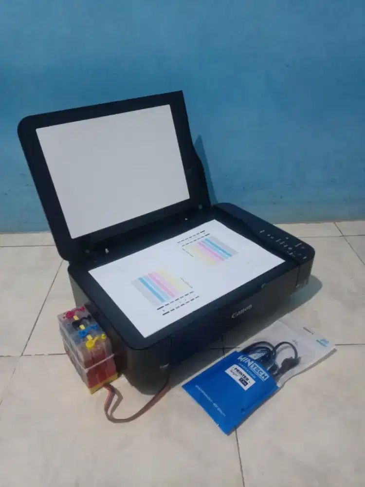 Printer canon MP 237 + infus modif lengkap kabel