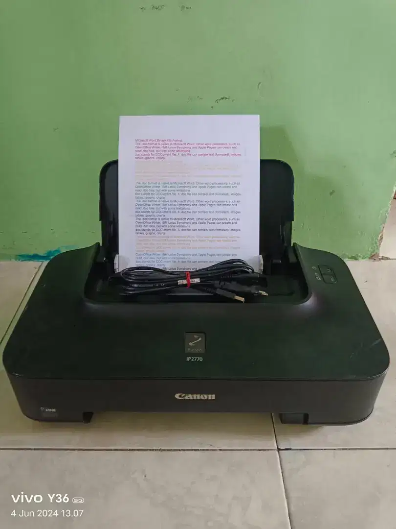 Printer canon ip 2770 fungsi print aja include kabel