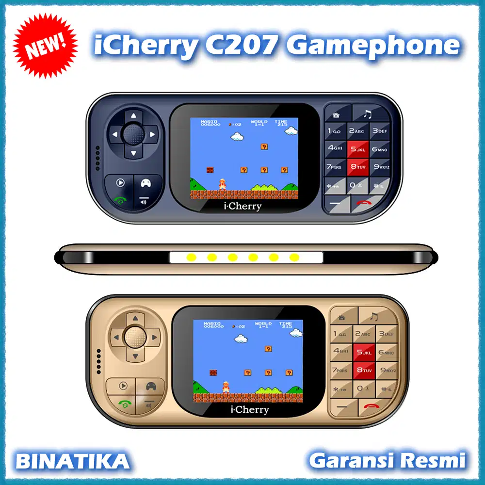 Baru - HP Gaming iCherry C207 Gamephone 2.8 inch Dual SIM Camera
