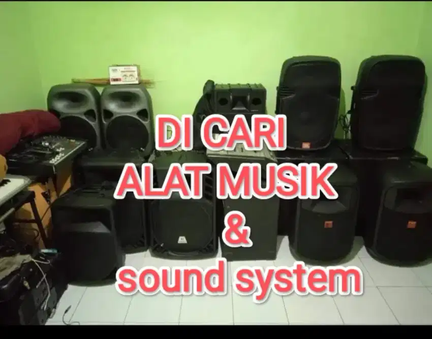 Di beli sound system satuan/borongan