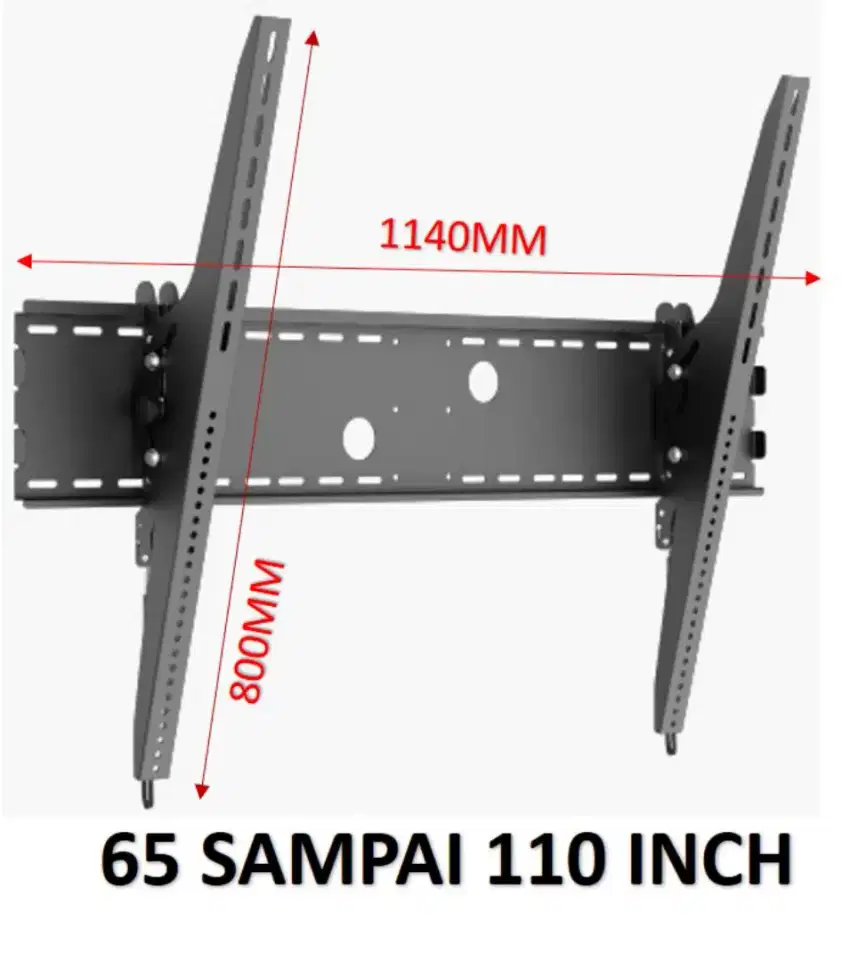 Bracket tv led 80-98+install