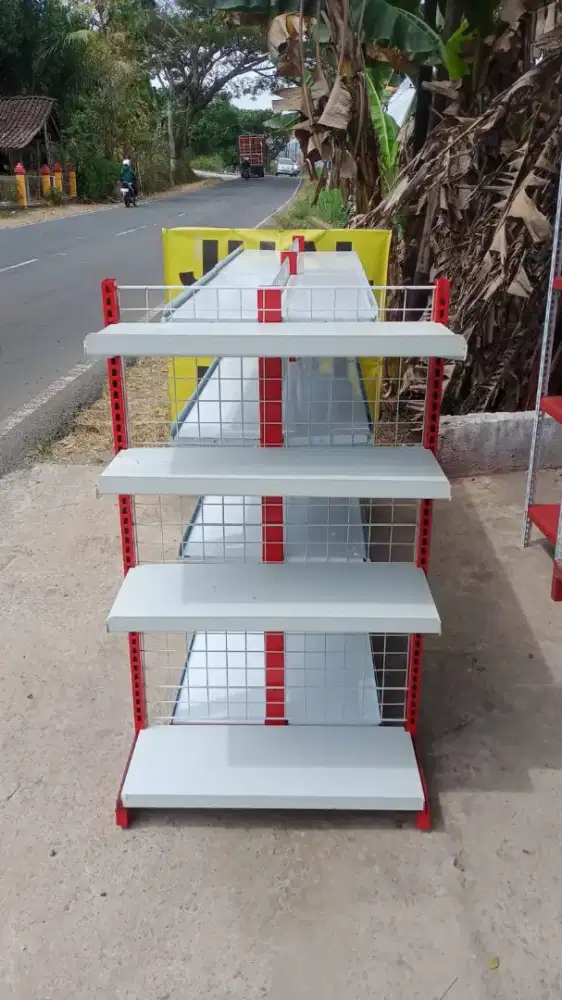 Rak minimarket bekas indomart