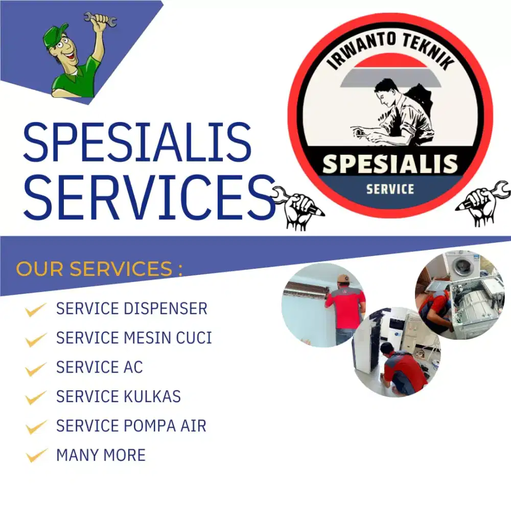 Service dispenser galon bawah atas mesin cuci dll