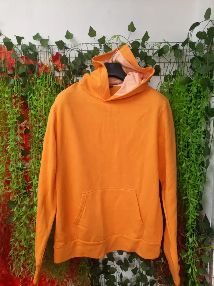 Belum pakai jaket kuning hoodie kuning jaket motor jaket big size