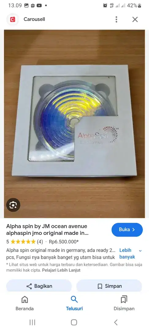 ORI YA. Jual bu. ALPHASPIN GERMAN. BAGUS BERKHASIAT UNTUK TERAPI SAKIT