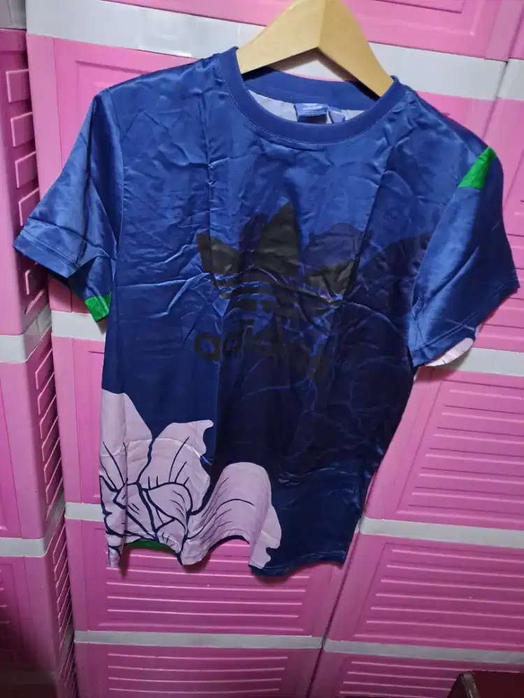 Kaos adidas trefoil bahan outdoor