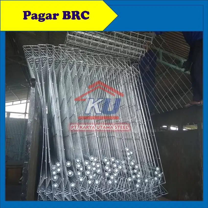 Pagar BRC Surabaya Galvanis Tinggi 90-190cm