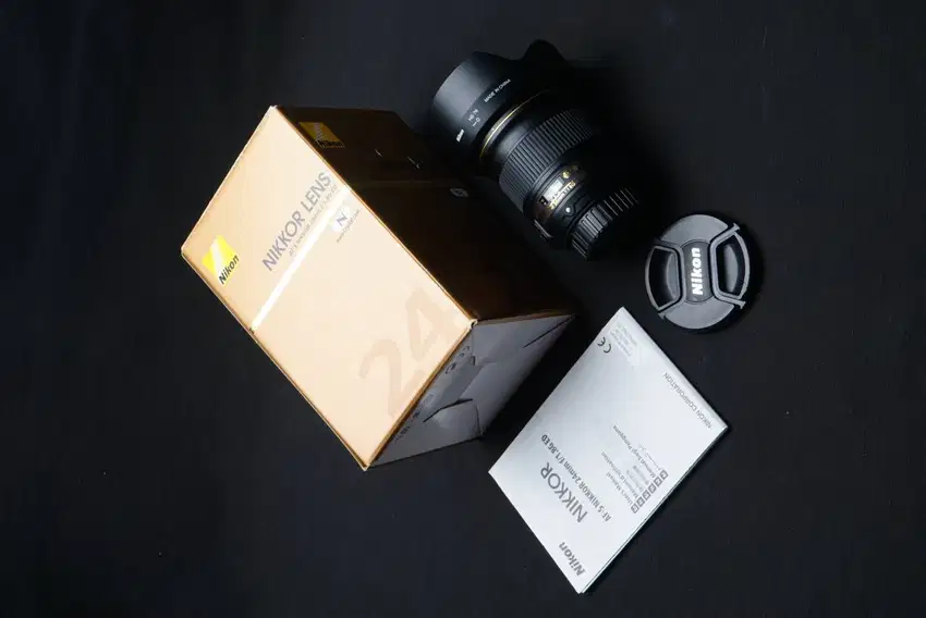 NIKON AFS 24MM F1.8 NANO MULUS LENGKAP