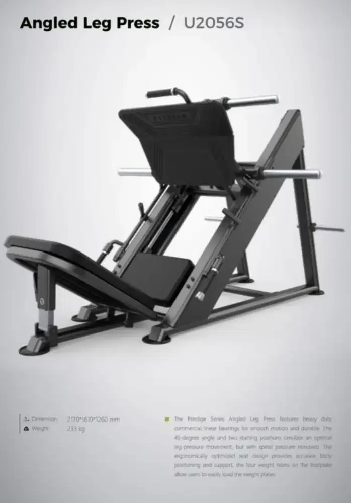 leg press DHZ komersial fitness import alat fitness komersial